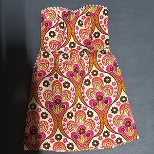 Judith March Multicolor Strapless Dress